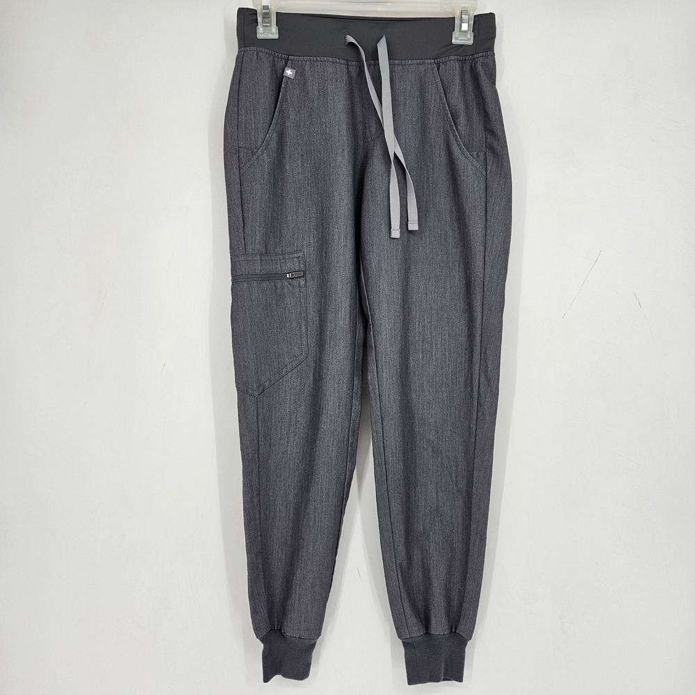 FIGS Zamora Jogger Pants Womens XXS Petite Gray Scrub Medical Uniforms